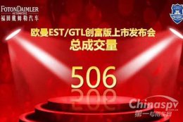 欧曼定制化产品上市即签506台订单
